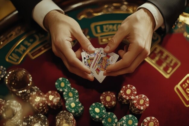 Live roulette wheel and betting layout at cor 77